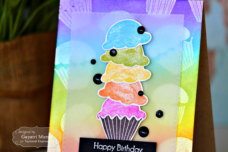 Happy Birthday Cupcake closeup by Gayatri Murali