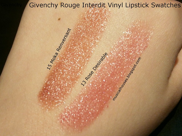 Givenchy Rouge Interdit Vinyl Lipstick Swatches and First Impressions of Faces and Fingers