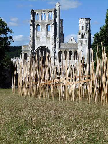 Jumieges Abbey Ruins: Wood Sculpture