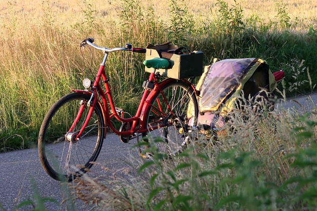 Bike in the evening sun