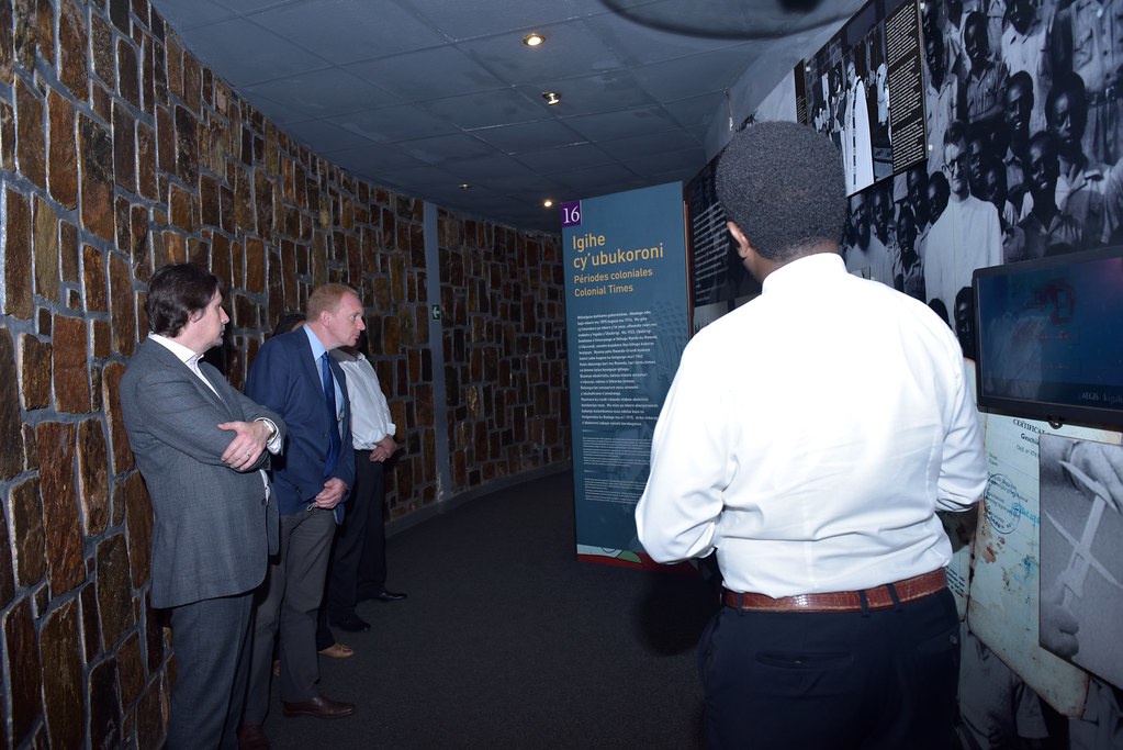 Belgian Deputy Prime Minister  and Minister of Foreign Affairs visit to the Kigali Genocide Memorial