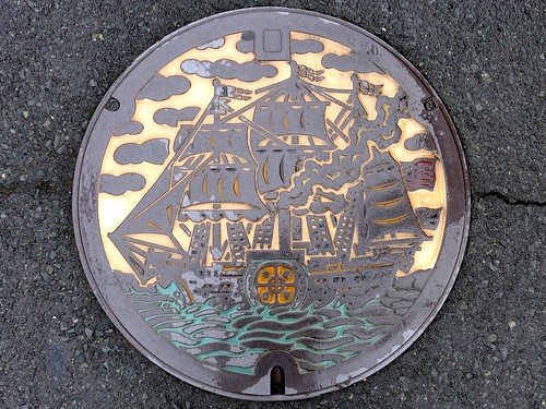 Shimoda Shizuoka, manhole cover 2 （静岡県下田市のマンホール２）