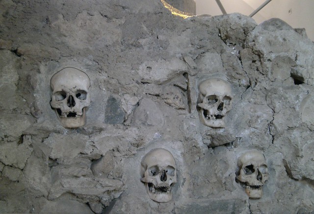 Skulls tower of the skulls Nis Serbia