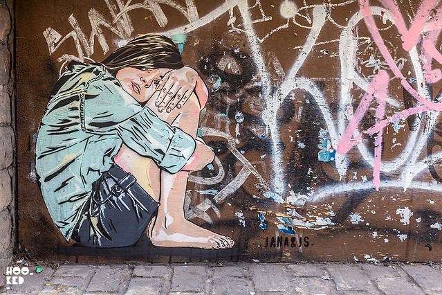 Stencil artists Jana & JS Hit The Streets Of London