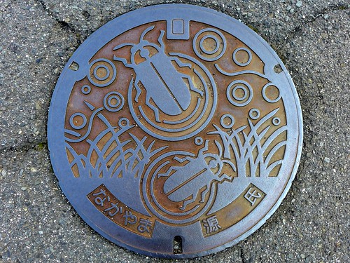 Genji Nakayama Ehime, manhole cover （愛媛県中山町源氏のマンホール）