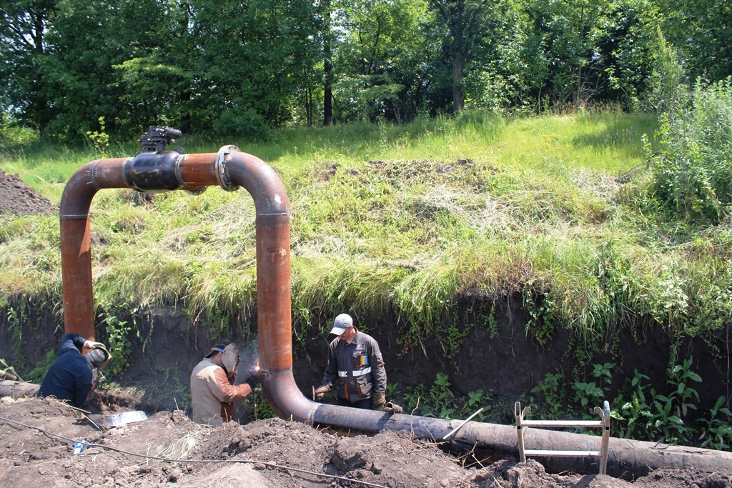 Ремонт изношенного участка газопровода