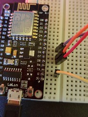 ESP8266 pin-out voor Dot Matrix Module