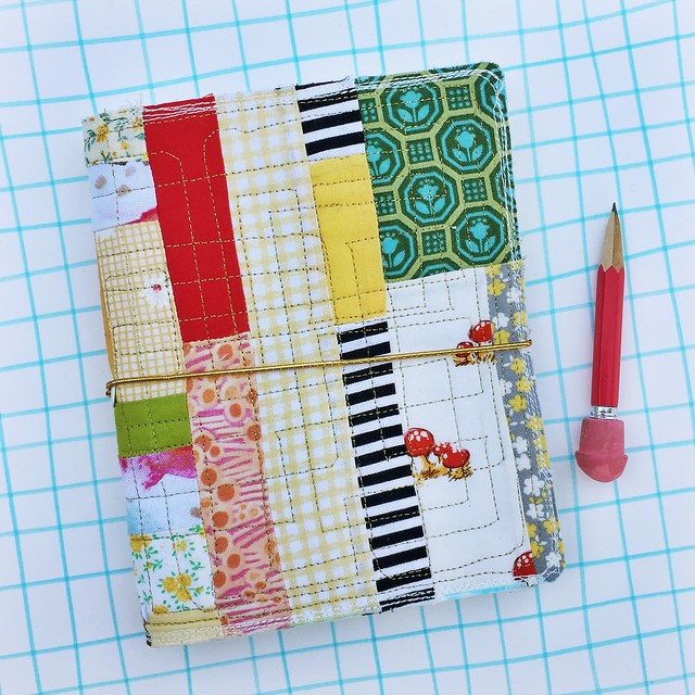 Quilted travel journal covers #fauxdori