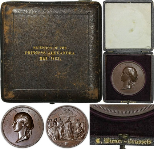 1863 Princess Alexandra Medal with case