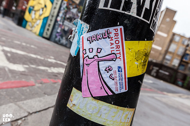 Shoreditch street art stickers