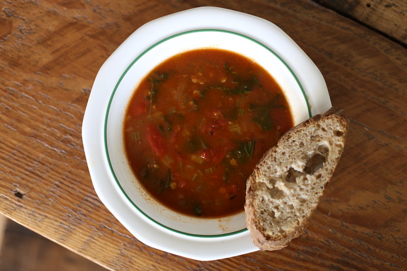 on the mend soup with gluten-free bread