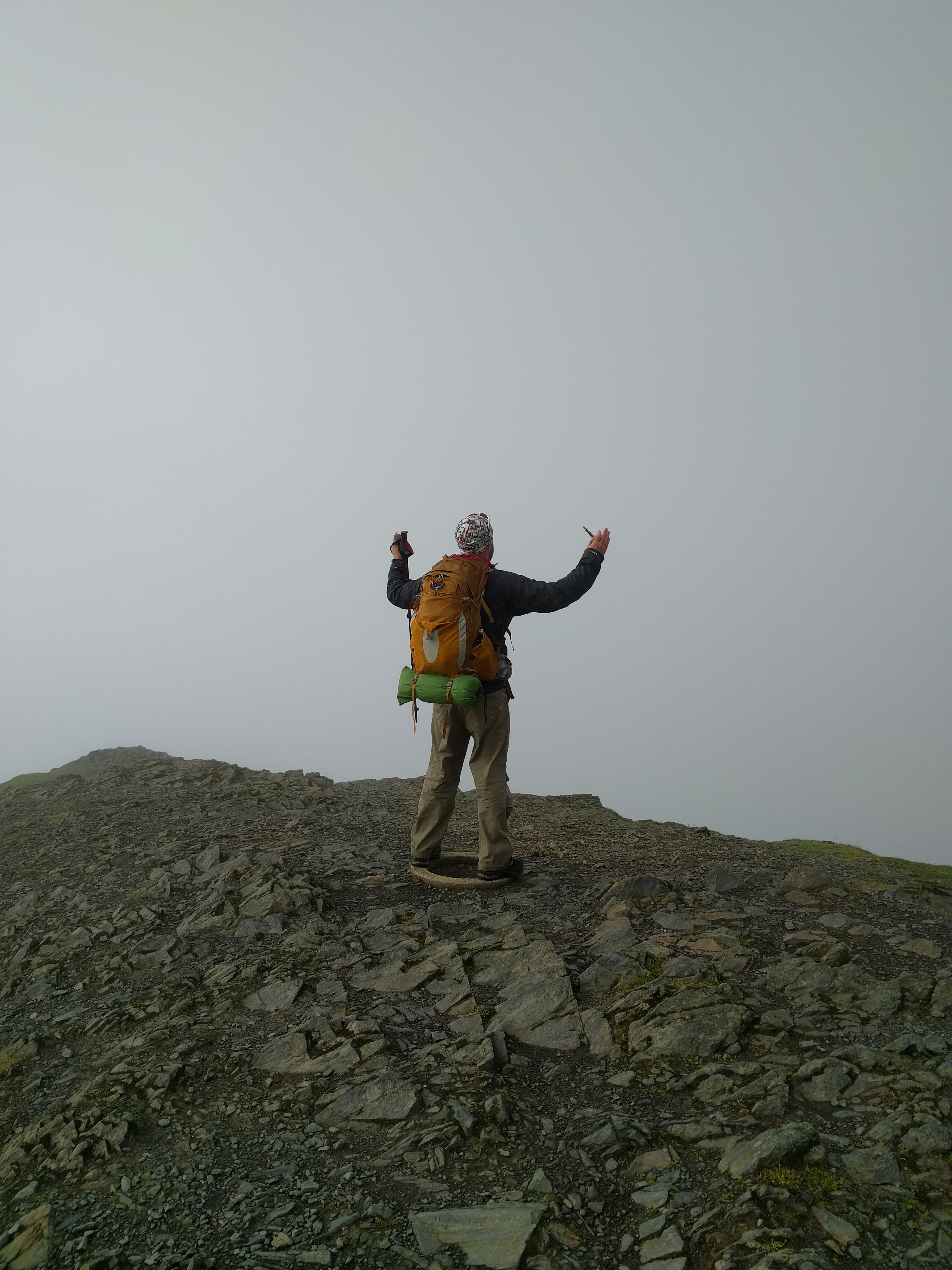 Colin stands atop Blencathra, looks down on England and tells them they're all Bellends