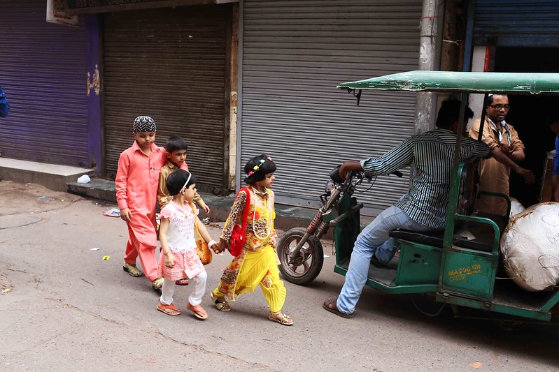 City Faith - The Little Eid Girl in Red, Old Delhi