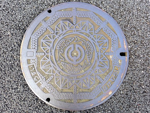 Nakamura Kochi, manhole cover 2 （高知県中村市のマンホール２）