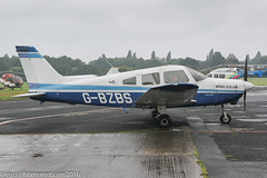 G-BZBS - 2000 build Piper PA-28-161 Cherokee Warrior III, visiting a saturated Barton