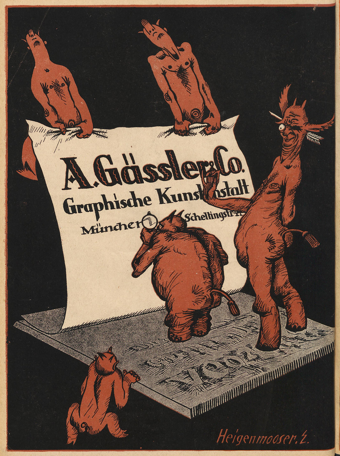 Der Orchideengarten - 1919, Back Cover, Ernst Heigenmooser