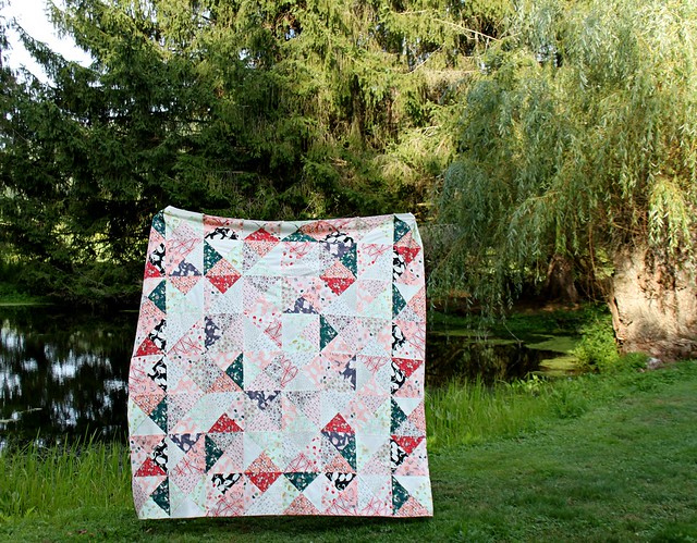 Hello, Ollie Hourglass Quilt