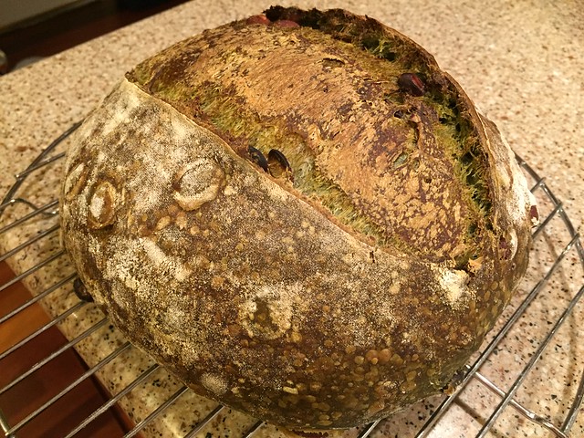 Matcha/Kuromame Bread