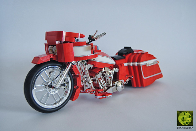 Lego Harley Davidson FLH1340 Custom In Lego (1:10)