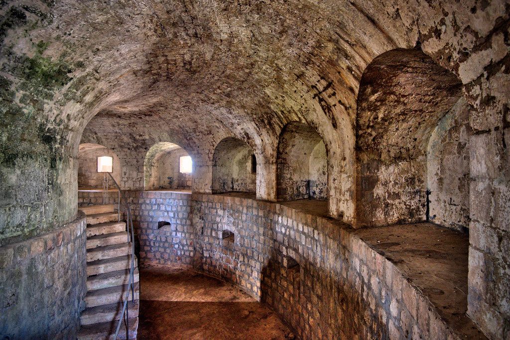 Inside Lokrum's Fort Royal