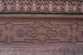 Agra - Fort wall details