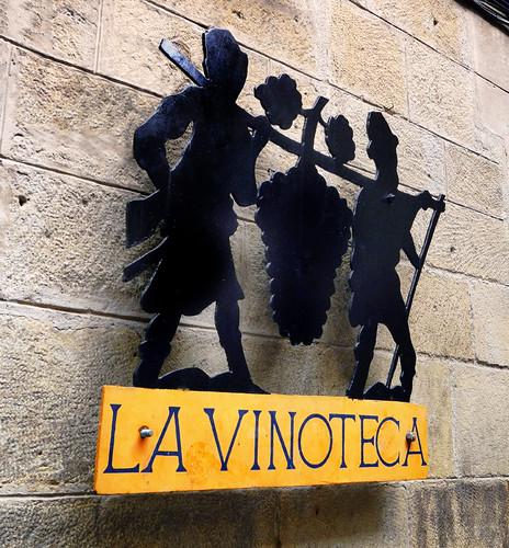 Vinoteca Sign in Laguardia, Spain