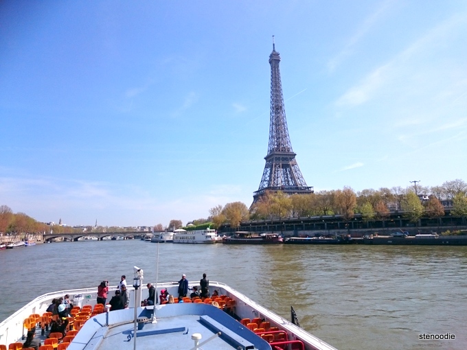 Eiffel Tower seen from the river