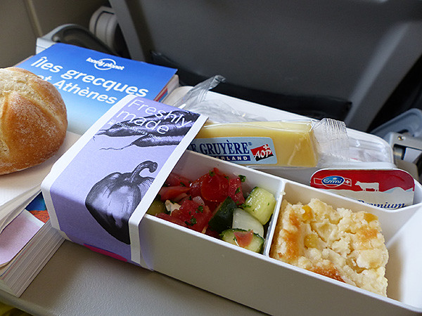 repas dans l'avion