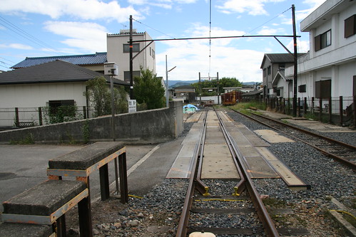 The terminus of Wakayama Electric Railway near Kishi.Sta, Kinokawa, Wakayama, Japan /Sep 4, 2016