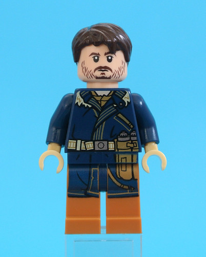 minifigure LEGO Star Wars Cassian Andor Dark Blue Coat 