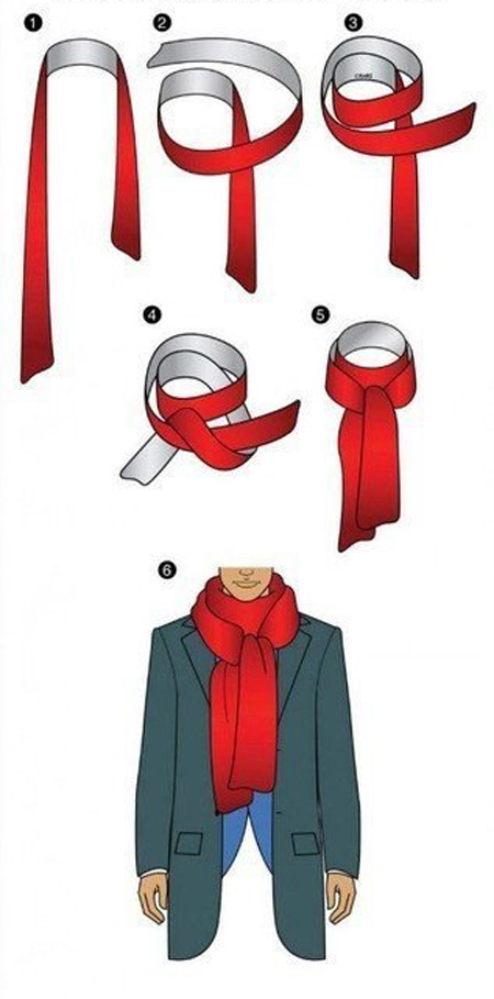 Стильные идеи для мужчин: как красиво завязать шарф - ПоЗиТиФфЧиК - сайт позитивного настроения!