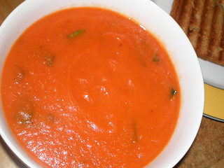 Creamy Tomato Soup - Tomato-Basil Soup Variation