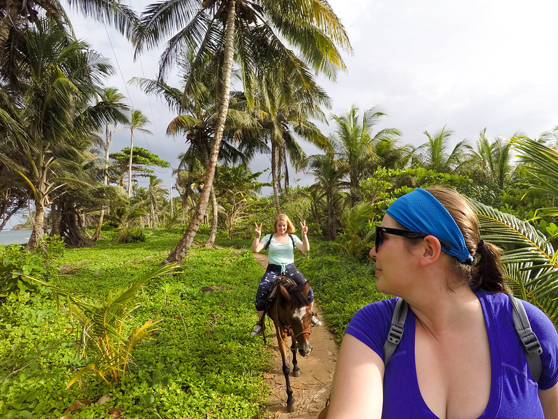 Horseback riding on Little Corn Island