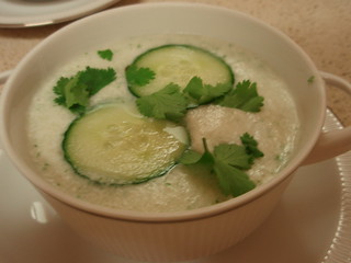 Cool Cucumber Soup with Cilantro and Lime