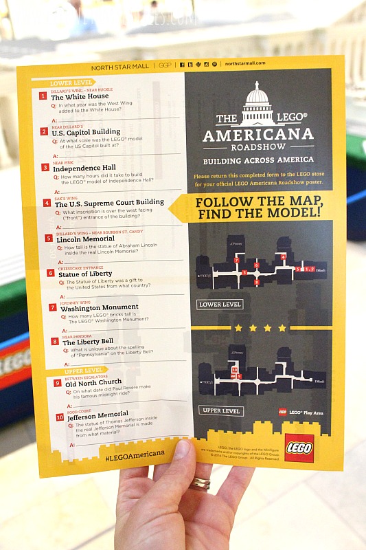 A sneak peek at the LEGO Americana Roadshow at the North Star Mall! It's the perfect outing for family members of all ages!