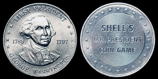 George Washington shell Mr. President coin
