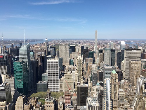 View from the top of Empire State Bldg.