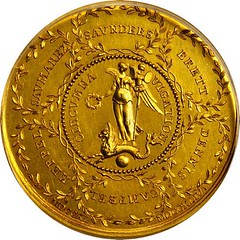 Lord Anson Medal in Gold reverse