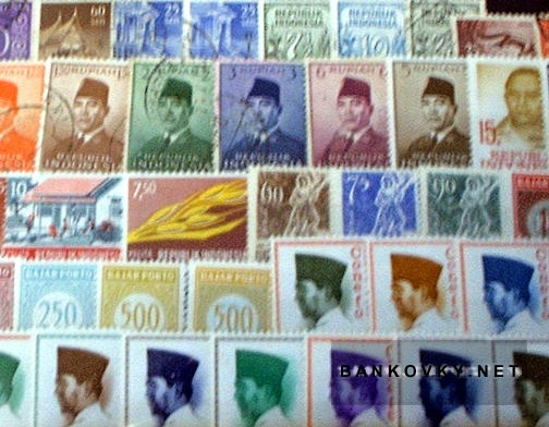 Známky štáty Indonézia balíček 50 ks rôznych