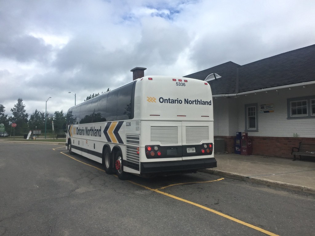 Ontario Northland Bus in Gravenhurst, Ontario