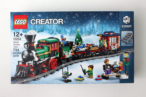 New Lego Christmas Holiday Train Car Built w/ NEW Bricks fits 10173 10254 