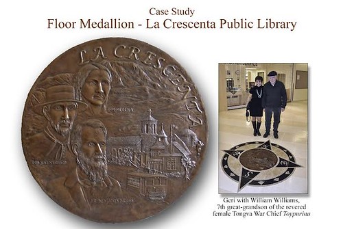 La Crescenta Public Library floor medallion
