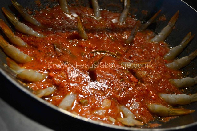Spaghetti aux Crevettes & aux Trois Poivrons  © Ana Luthi Tous droits réservés 11