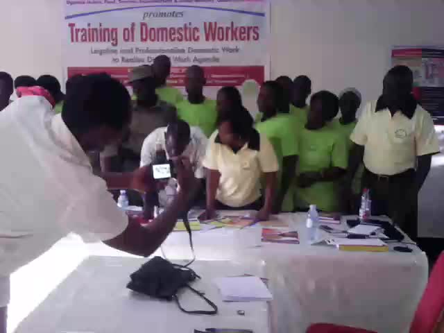 2016-8-13~14 Uganda: Awareness campaign and training of domestic workers by UHFTAWU