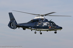 ZJ783 - 2007 build Eurocopter AS365N3 Dauphin II, departing down Runway 08 at Barton