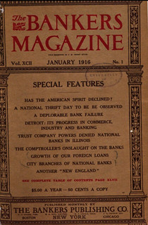 Bankers Magazine January 1916