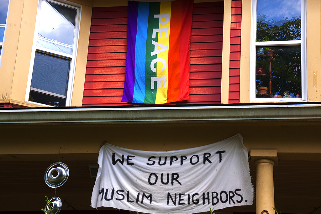 PEACE WE SUPPORT OUR MUSLIM NEIGHBORS--Ann Arbor