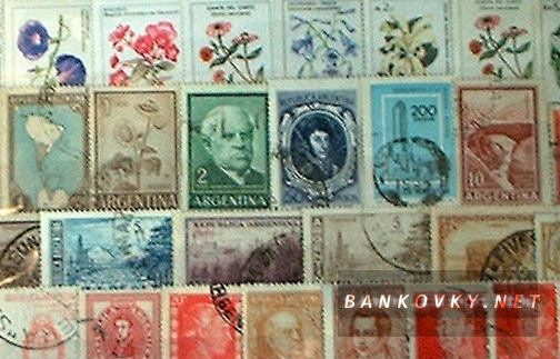 Známky Argentína balíček 50 ks rôznych