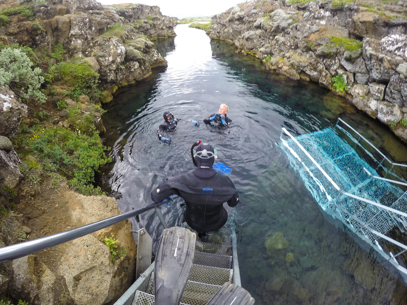 Snorkeling in Iceland's Silfra fissure