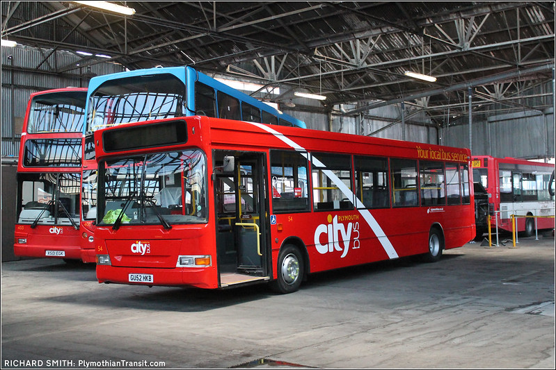 Plymouth Citybus 054 GU52HKB